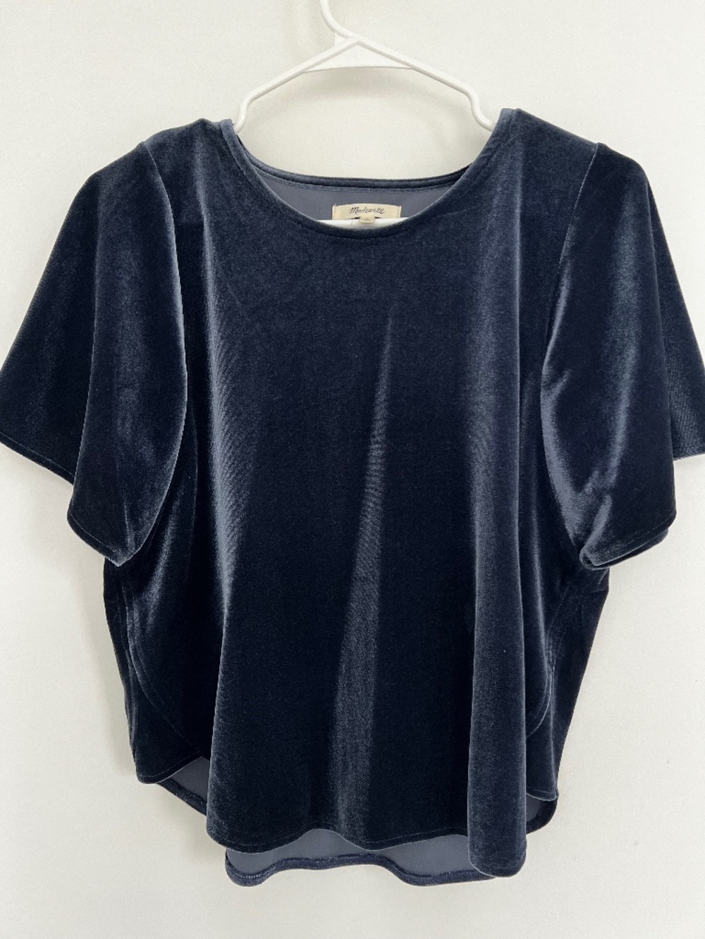 Madewell Velvet Butterfly top